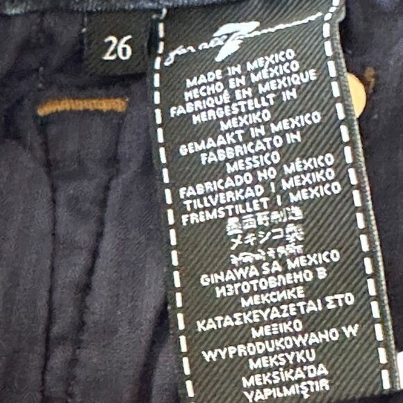 7 For All Mankind Women’s The Mid Rise Ankle Skinny Jeans size 26 - Picture 7 of 12